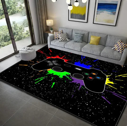 Game Controller Carpet - Gaming Room Decor