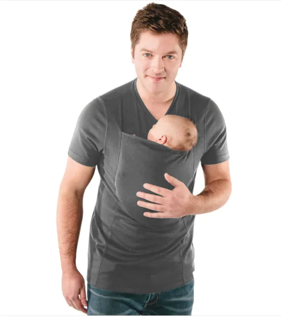 Kangaroo Dad T-Shirt - Multifunctional Baby Carrier